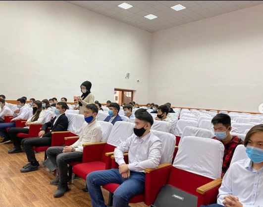 Қарағанды қаласының “Қарағанды көлік-технологиялық колледж” КММ студенттері арасында екпе туралы кездесу өтті