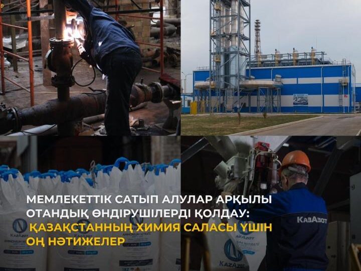 Мемлекеттік сатып алулар арқылы отандық өндірушілерді қолдау: Қазақстанның химия саласы үшін оң нәтижелер