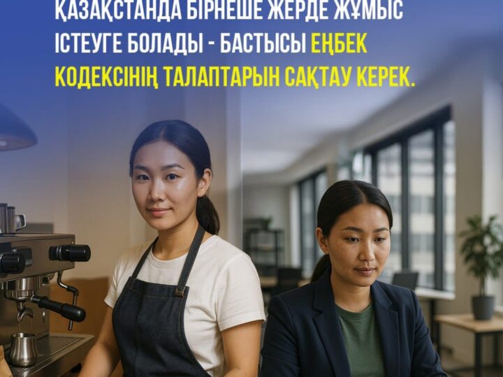 Қазақстанда бірнеше жерде жұмыс істеуге болады  — бастысы еңбек кодексінің талаптарын сақтау керек