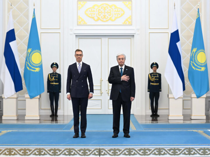 Мемлекет басшысы Финляндия Президенті Александр Стуббпен келіссөз жүргізді