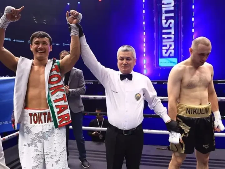 Еркебулан Токтар отправил узбекистанца в нокаут в первом раунде