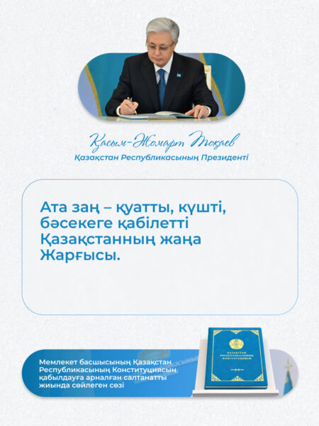 Жаңа Конституция – халқымыздың ынтымақ-бірлігінің символы