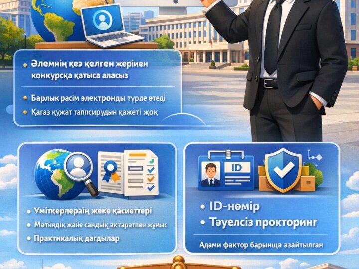 «E-QYZMET.GOV.KZ» — ҚМЕМЛЕКЕТТІК ҚЫЗМЕТКЕ ІРІКТЕУДІҢ ЖАҢА ЖҮЙЕСІ.