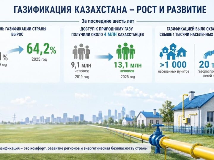 6 жылда тағы 4 млн қазақстандық газға қол жеткізді
