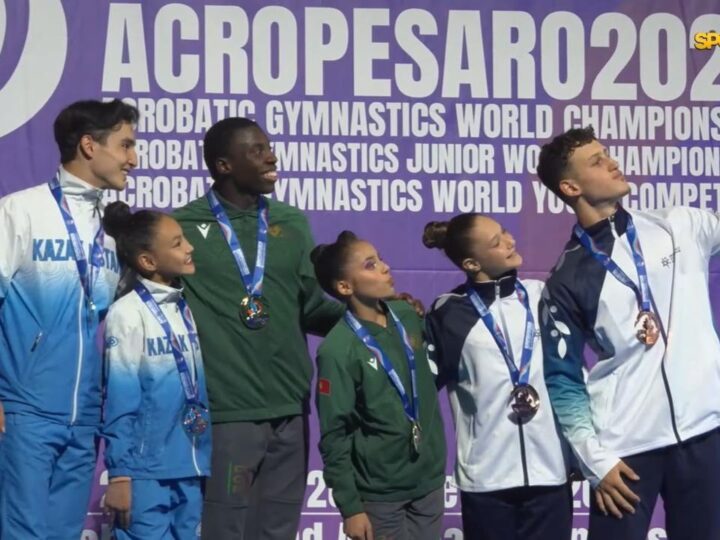 Қарағандылық жұп спорттық акробатикадан әлем чемпионатында күміс медаль жеңіп алды
